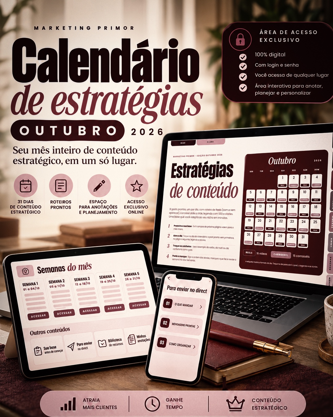 Calendário de Estratégias Outubro 2026