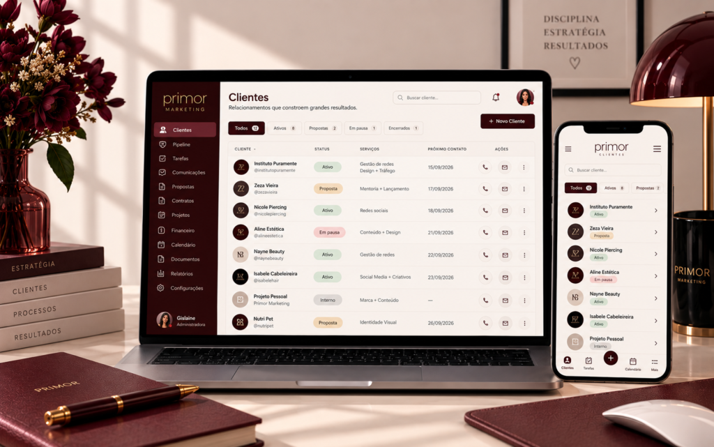 CRM Primor — gestão de clientes